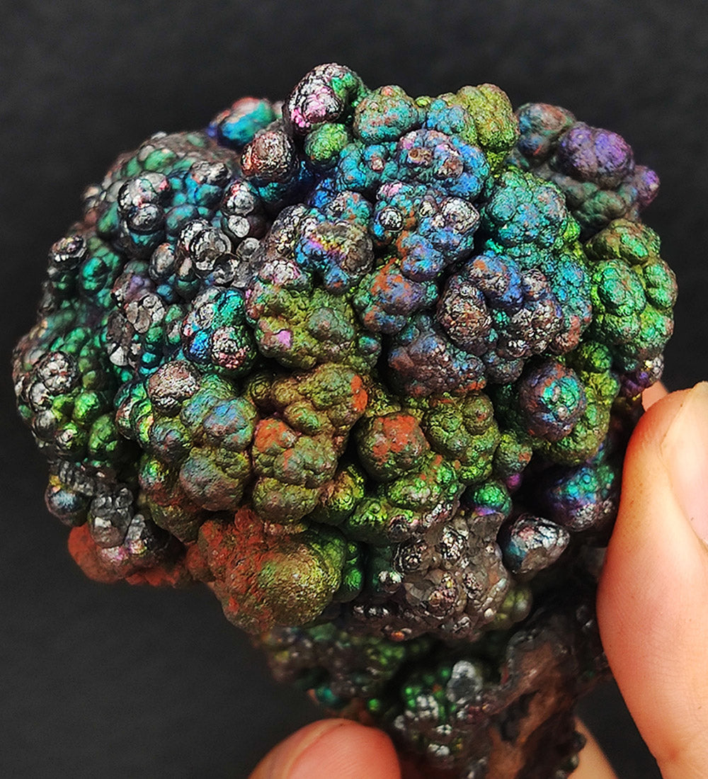 | Top premium rare Iridescent Goethite, Turgite, Hematite, Iridescent | COLOUR: Silver x Green x Purple | 100% natural color |