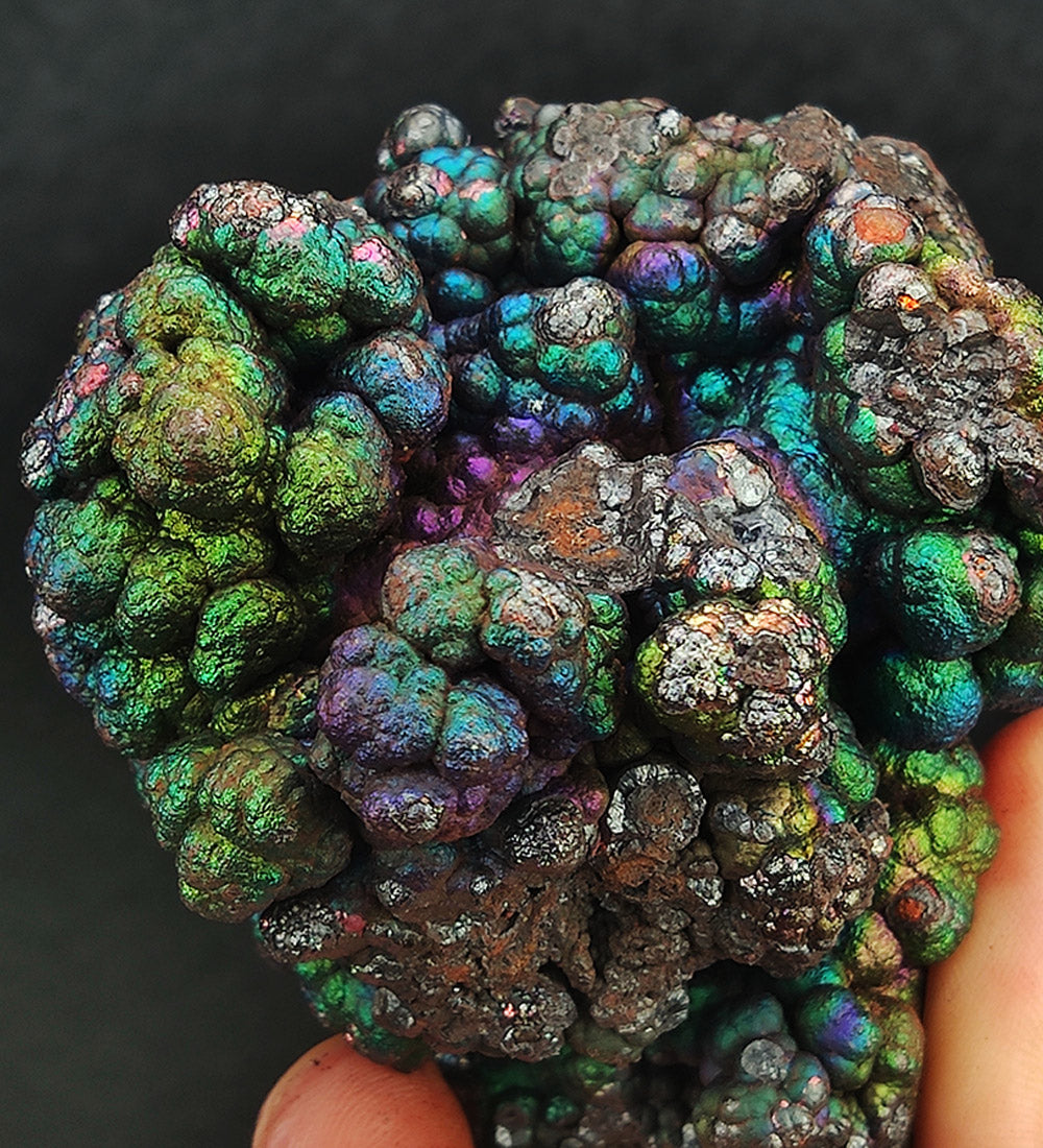 | Top premium rare Iridescent Goethite, Turgite, Hematite, Iridescent | COLOUR: Silver x Green x Purple | 100% natural color |