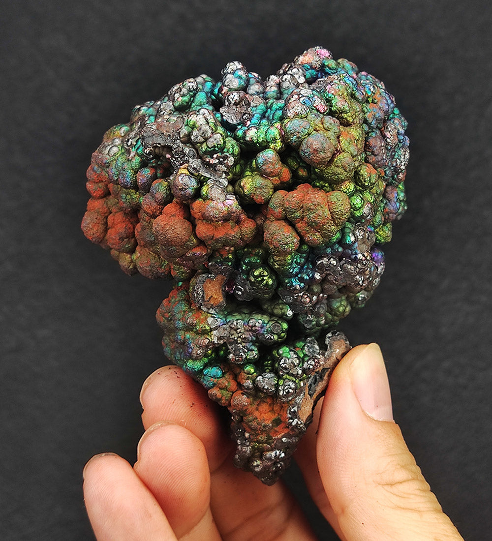 | Top premium rare Iridescent Goethite, Turgite, Hematite, Iridescent | COLOUR: Silver x Green x Purple | 100% natural color |