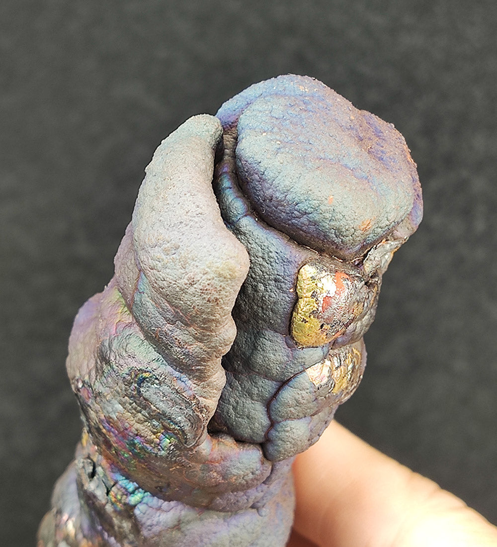 | Goethite Pillar(13cm) | Top premium rare Iridescent Goethite, Turgite, Hematite, Iridescent | COLOUR: Bronze, brown, purple | 100% natural color |