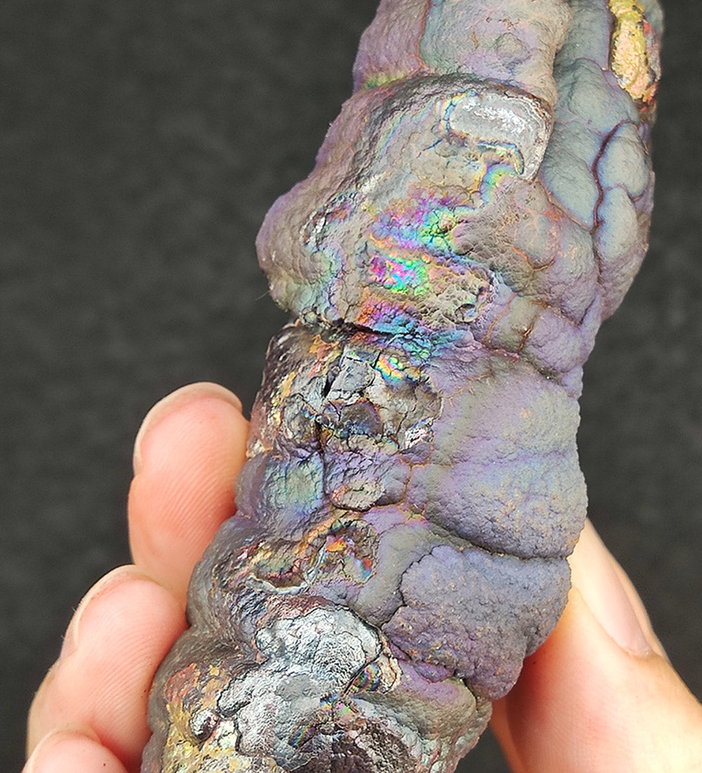 | Goethite Pillar(13cm) | Top premium rare Iridescent Goethite, Turgite, Hematite, Iridescent | COLOUR: Bronze, brown, purple | 100% natural color |