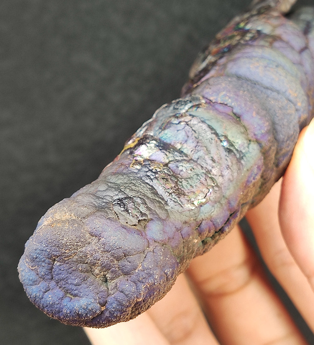 | Goethite Pillar(13cm) | Top premium rare Iridescent Goethite, Turgite, Hematite, Iridescent | COLOUR: Bronze, brown, purple | 100% natural color |