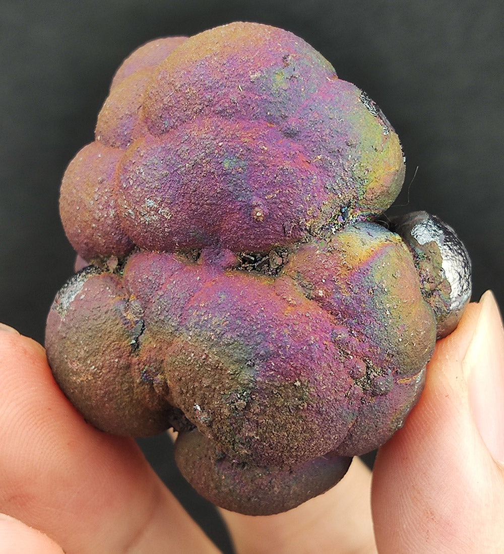 Goethite shape similar:A pearl | Top premium rare Iridescent Goethite, Turgite, Hematite, Iridescent | COLOUR: Pink , green| 100% natural color