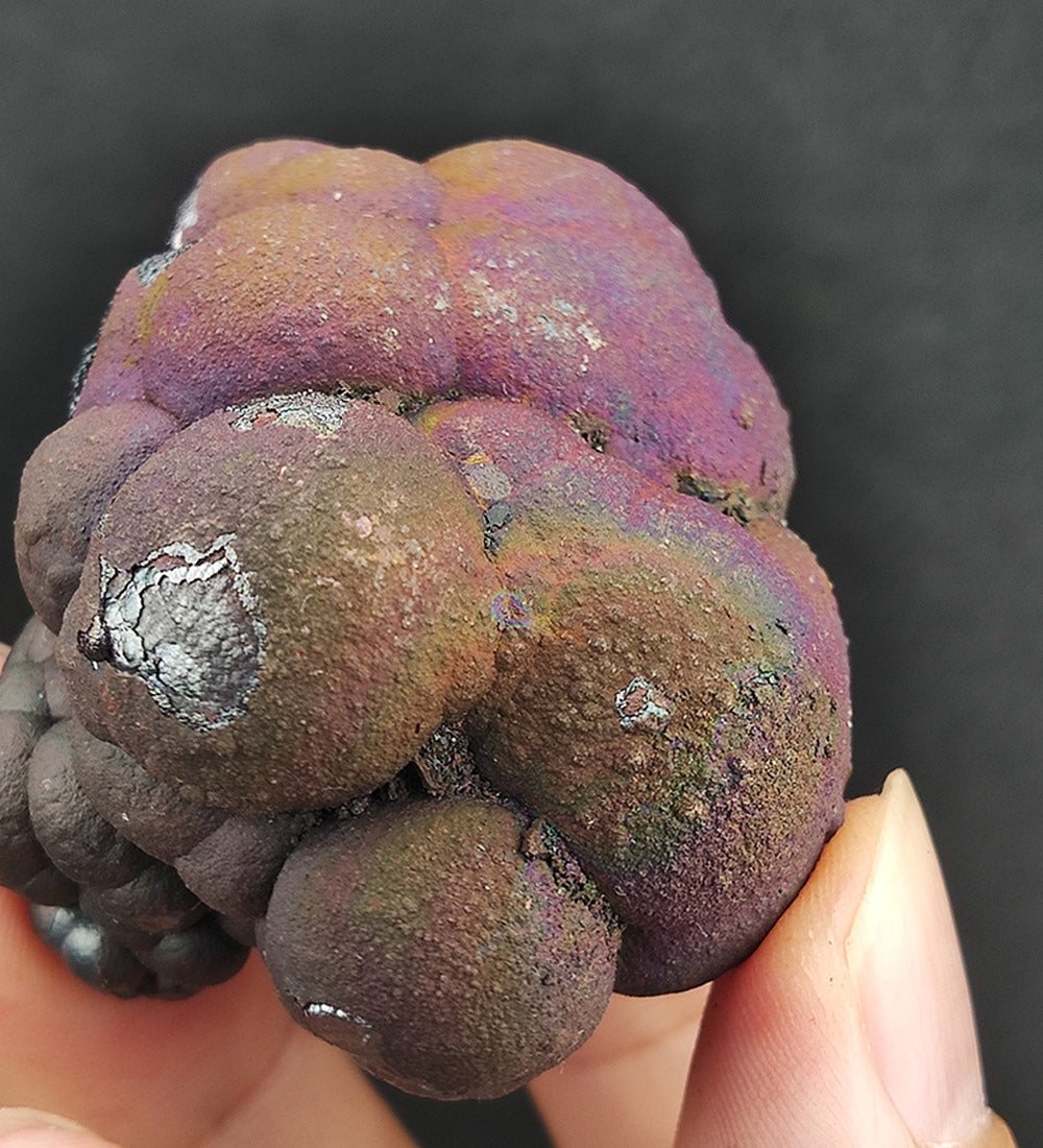 Goethite shape similar:A pearl | Top premium rare Iridescent Goethite, Turgite, Hematite, Iridescent | COLOUR: Pink , green| 100% natural color