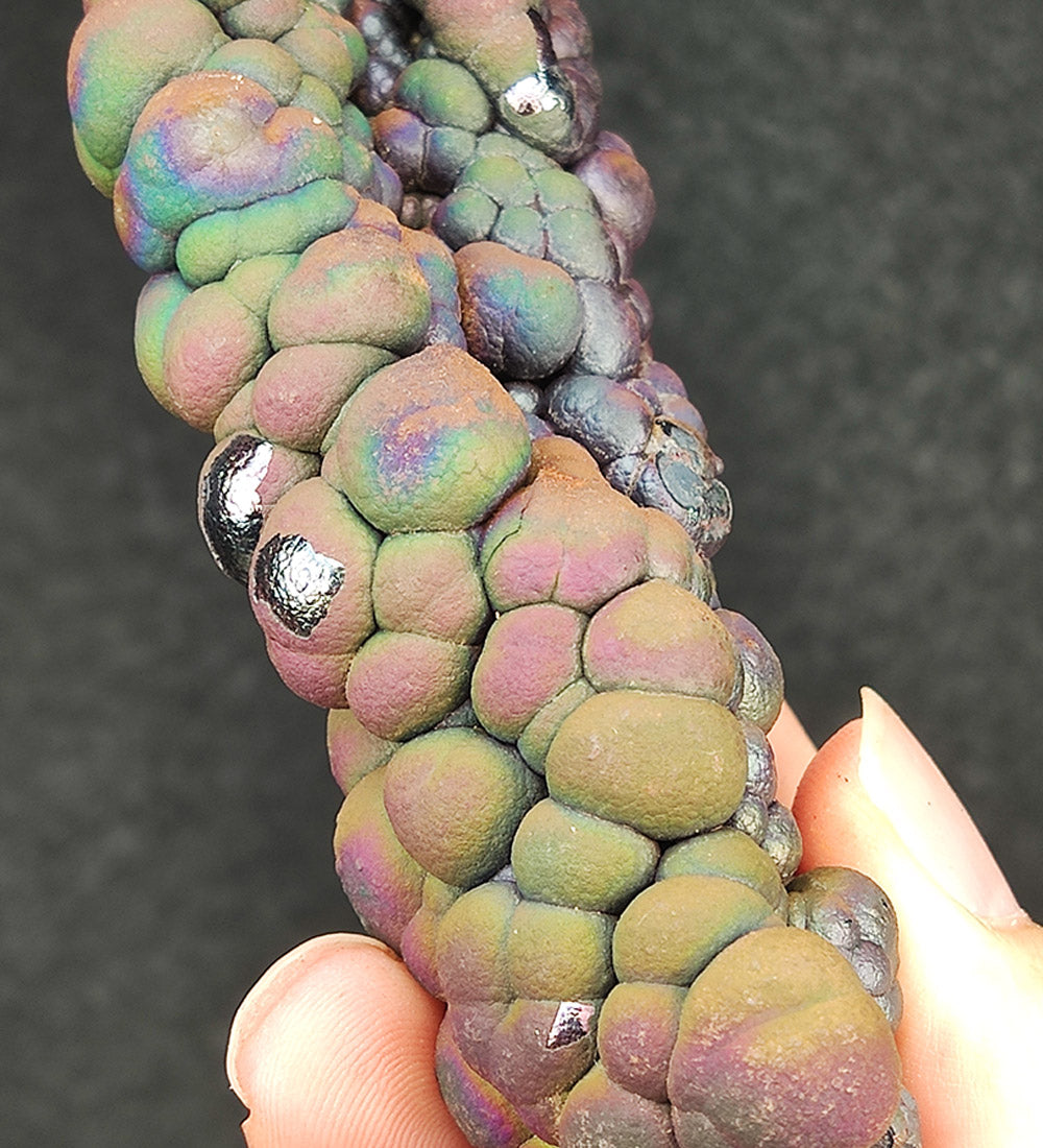 | Goethite Pillar(10cm) | Top premium rare Iridescent Goethite, Turgite, Hematite, Iridescent | COLOUR: Gold | 100% natural color |