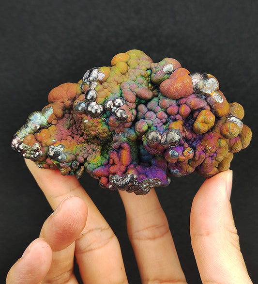 Goethite shape similar:croissant | Top premium rare Iridescent Goethite, Turgite, Hematite, Iridescent | COLOUR: Gold x red x green x blue x purple x silver color | 100% natural color |