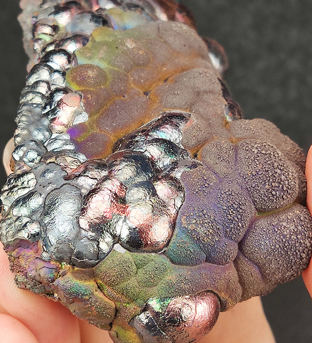 | Top premium rare Iridescent Goethite, Turgite, Hematite, Iridescent | COLOUR: Pink, Brown, Silver | 100% natural color |
