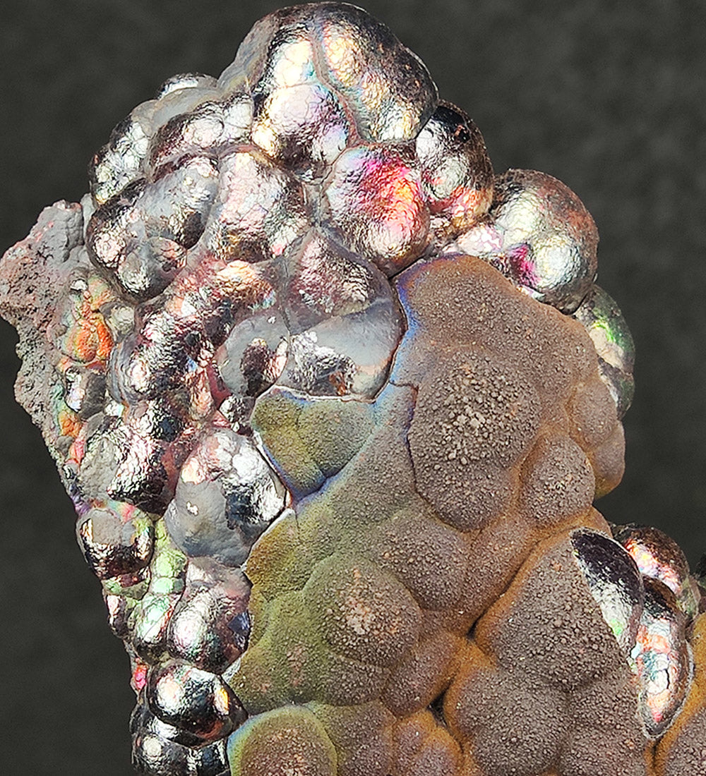 | Top premium rare Iridescent Goethite, Turgite, Hematite, Iridescent | COLOUR: Pink, Brown, Silver | 100% natural color |