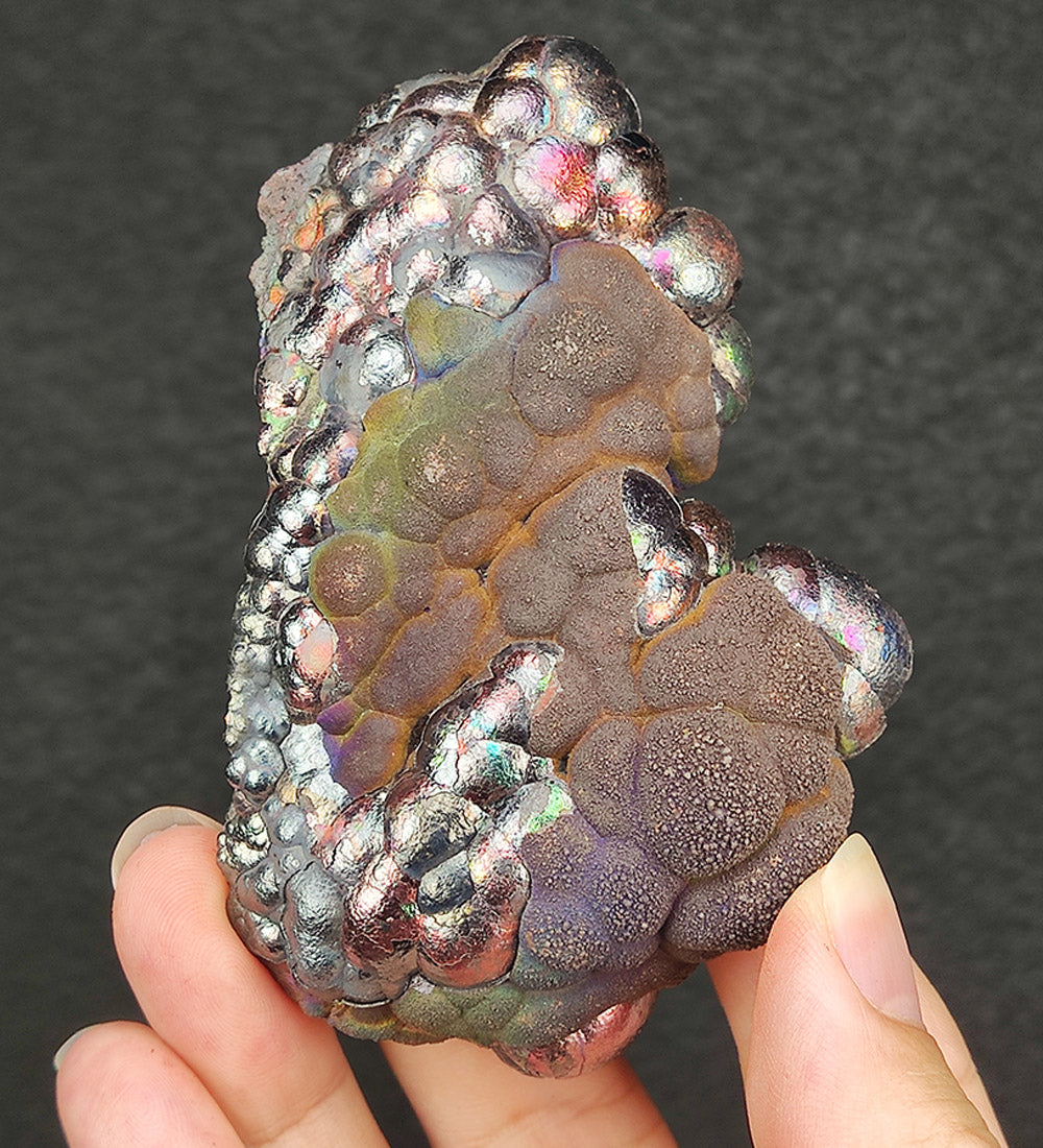 Top premium rare Iridescent Goethite, Turgite, Hematite, Iridescent COLOUR: Pink, Brown, Silver 100% natural color