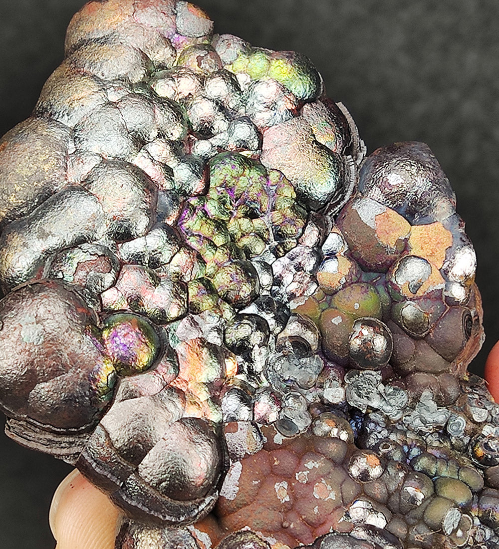 | Top premium rare Iridescent Goethite, Turgite, Hematite, Iridescent | COLOUR: Green, Brown, Silver | 100% natural color |