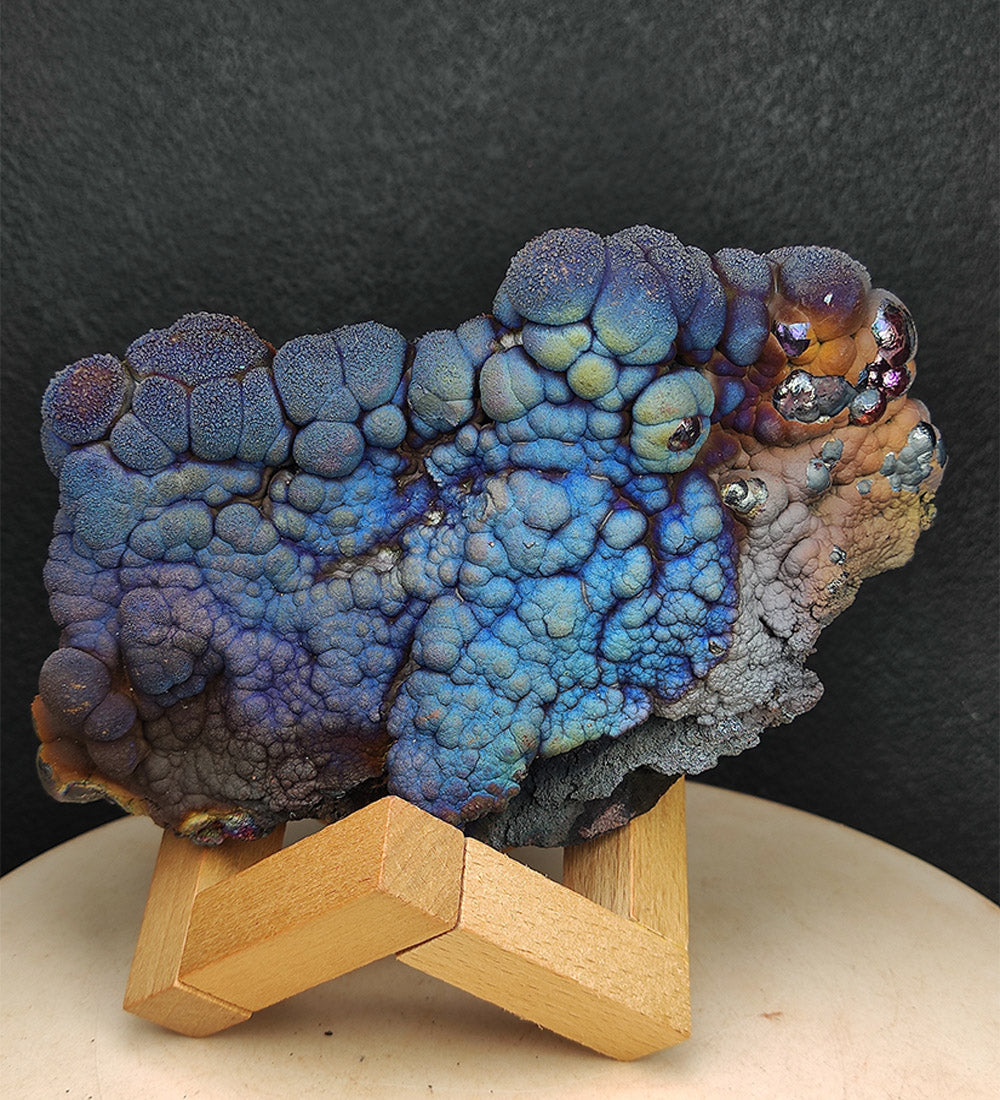 Goethite shape similar:Fish | Big decoration| Top premium rare Iridescent Goethite, Turgite, Hematite, Iridescent | COLOUR: Blue, Silver| 100% natural color |