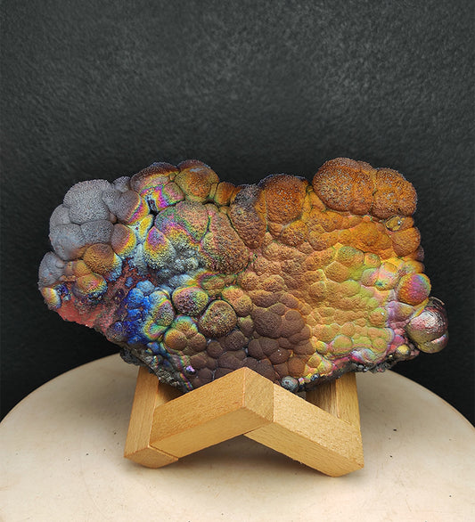 Goethite shape similar:Fish | Big decoration| Top premium rare Iridescent Goethite, Turgite, Hematite, Iridescent | COLOUR: Blue, Silver| 100% natural color |