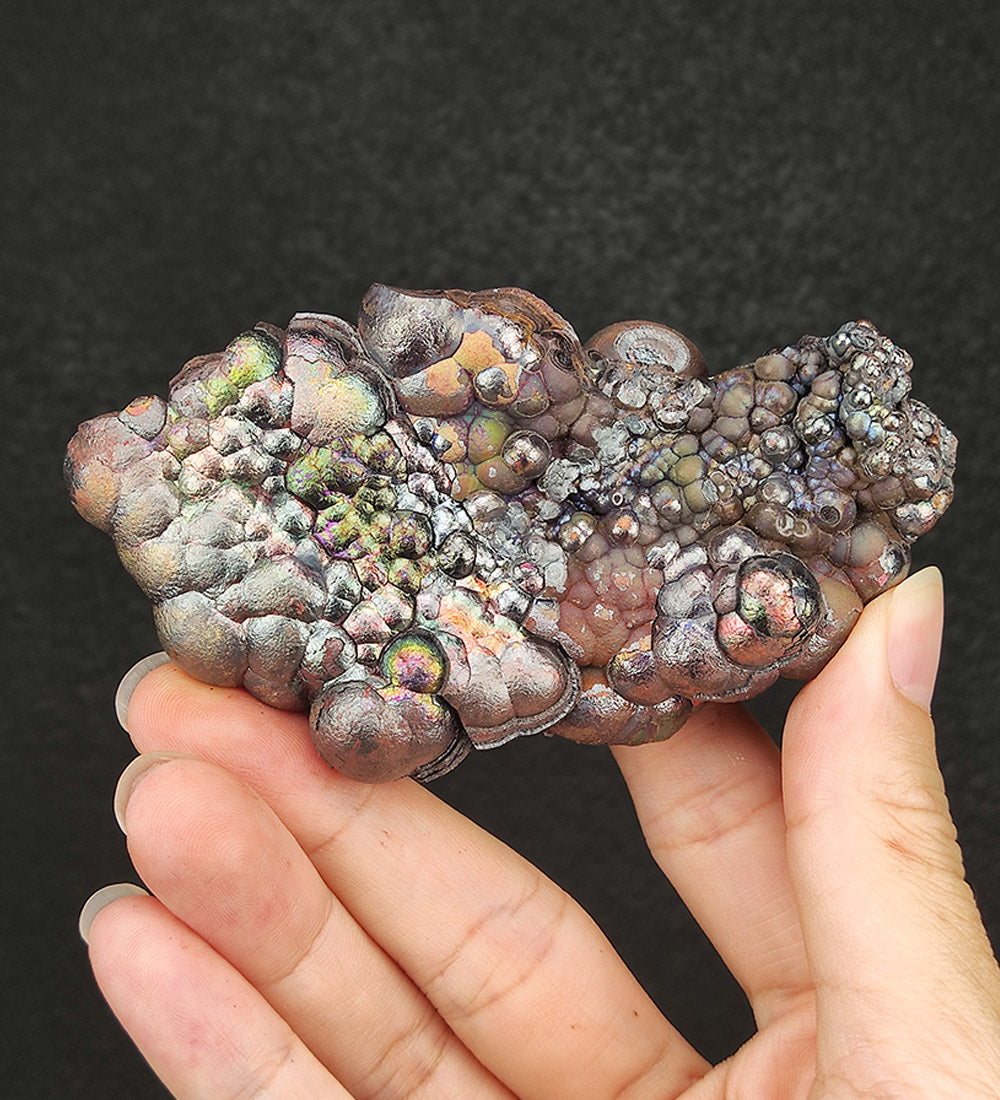 | Top premium rare Iridescent Goethite, Turgite, Hematite, Iridescent | COLOUR: Green, Brown, Silver | 100% natural color |