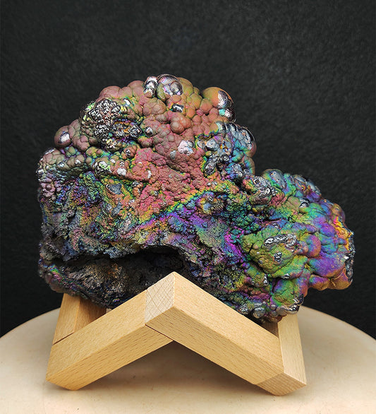| Top premium rare Iridescent Goethite, Turgite, Hematite, Iridescent | COLOUR: Silver Green, Purple, Pink, Silver | 100% natural color |