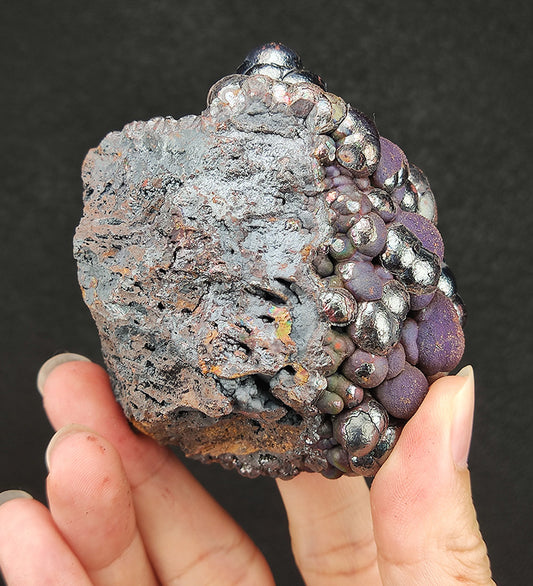| Top premium rare Iridescent Goethite, Turgite, Hematite, Iridescent | COLOUR: Silver, Purple | 100% natural color |