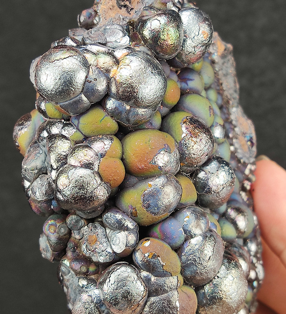 | Top premium rare Iridescent Goethite, Turgite, Hematite, Iridescent | COLOUR: Green, Blue, Silver | 100% natural color |