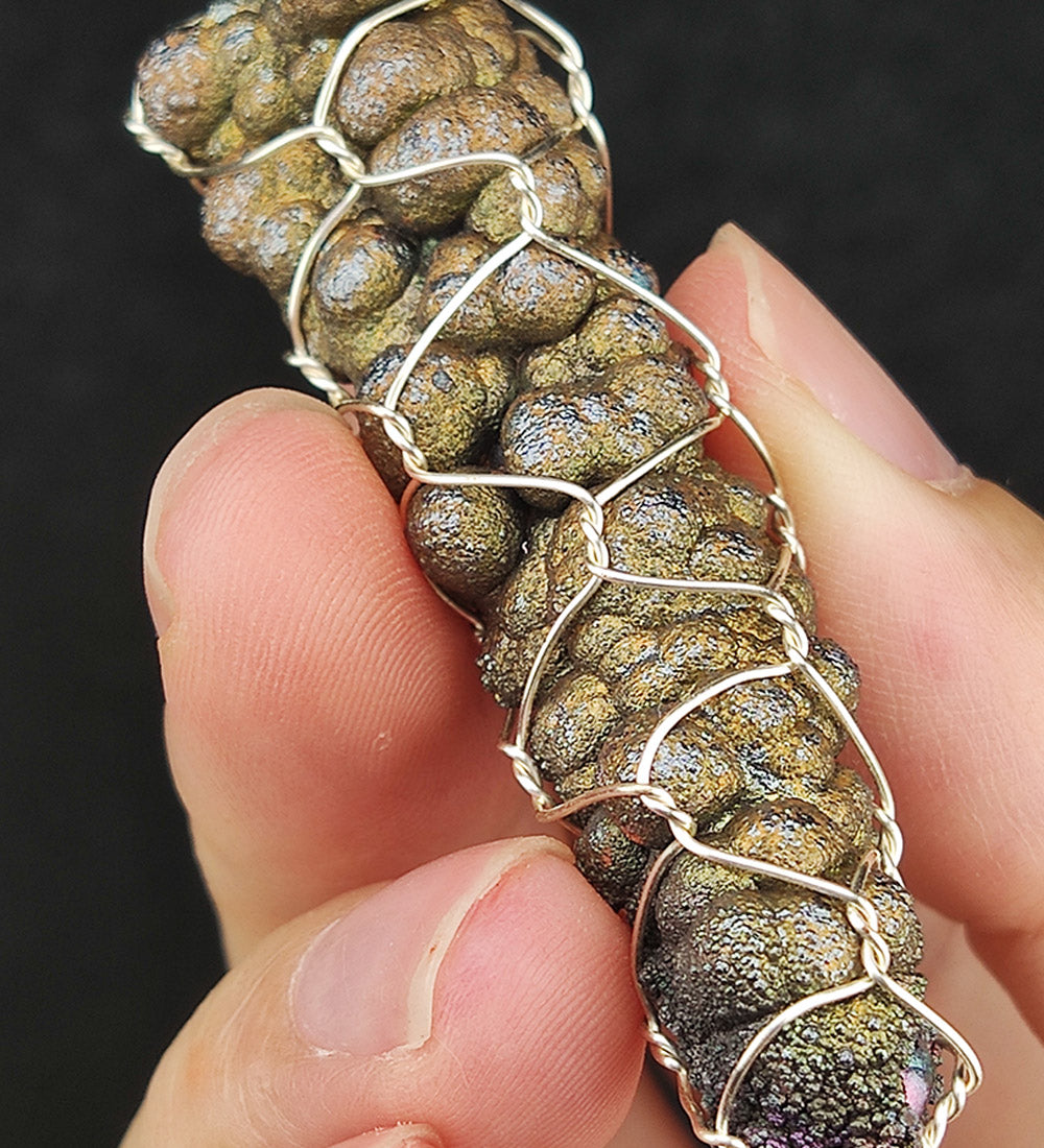 | Goethite Pillar(6cm) | Goethite Pendant Copper Wire Wrapped Gemstone Pendant |