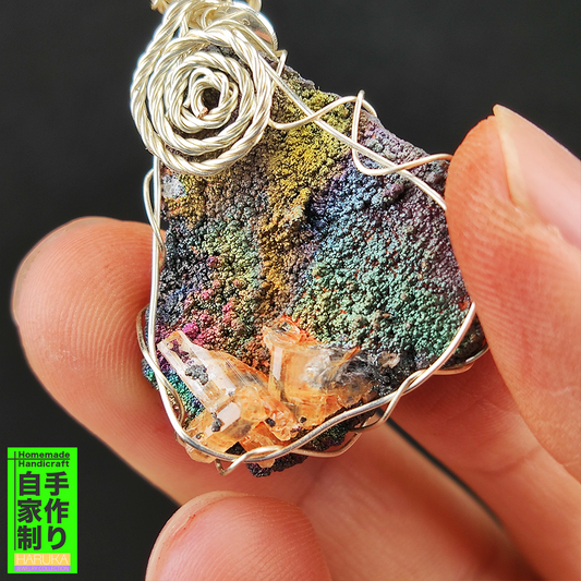 Top Grade Orange Crystal Rainbow Leklai | Status Stability & Harmony | Strategic Abundance & Balance | Natural Malaysian Leklai Pendant