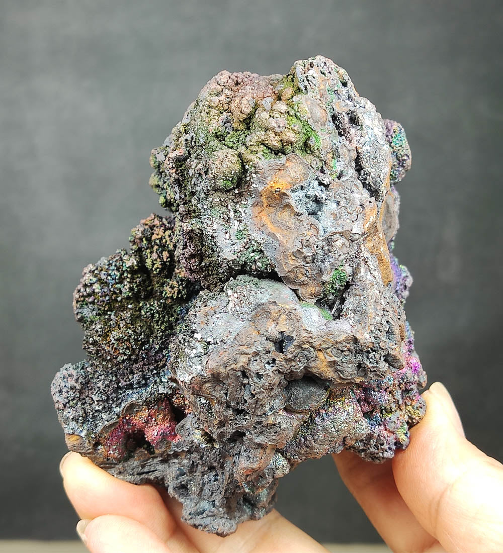 | Top premium rare Iridescent Goethite, Turgite, Hematite, Iridescent | COLOUR: Purple,Green | 100% natural color |