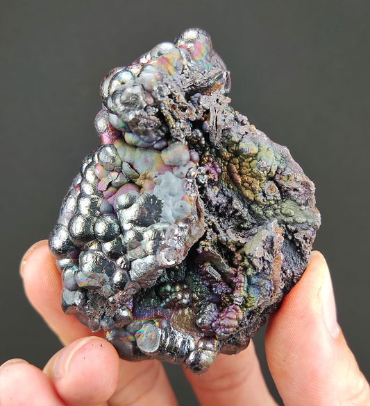 | Top premium rare Iridescent Goethite, Turgite, Hematite, Iridescent | COLOUR: Red, Silver | 100% natural color |