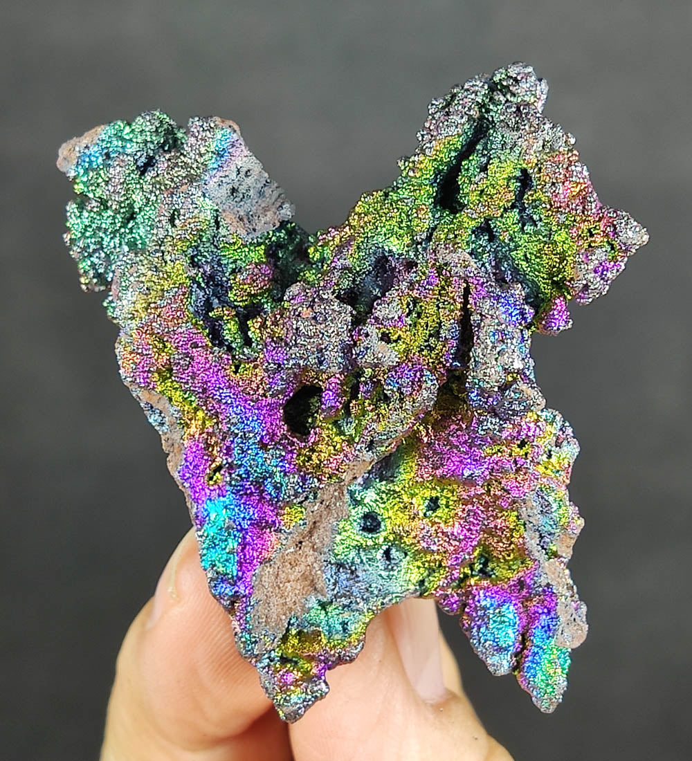 | Top premium rare Iridescent Goethite, Turgite, Hematite, Iridescent | COLOUR: pink, green,purple | 100% natural color |