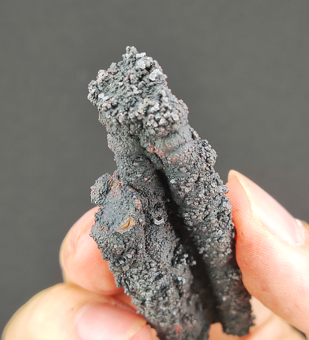| Goethite Pillar(7.3cm) | Top premium rare Iridescent Goethite, Turgite, Hematite, Iridescent | COLOUR: Black | 100% natural color |