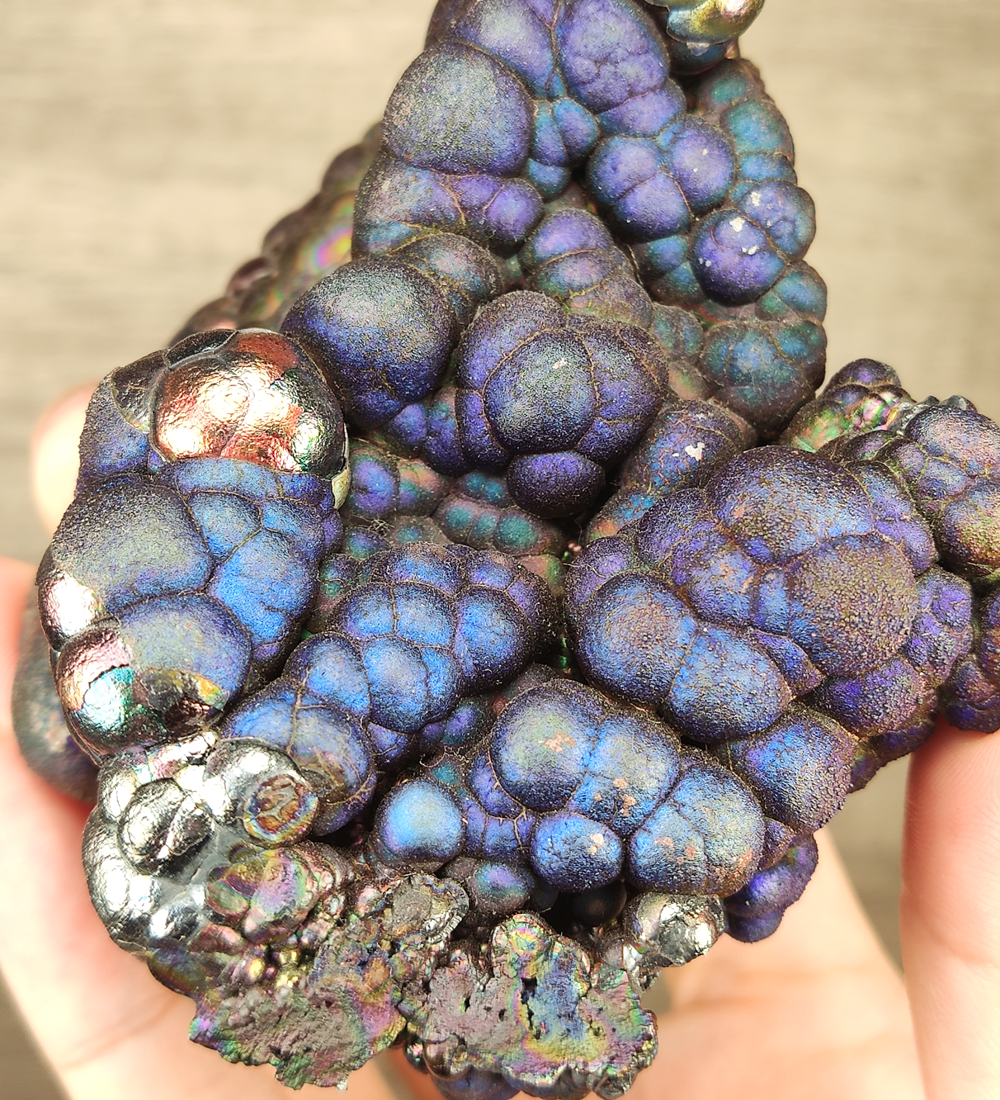 | Top premium rare Iridescent Goethite, Turgite, Hematite, Iridescent | COLOUR: Blue, Purple, Pink | 100% natural color |