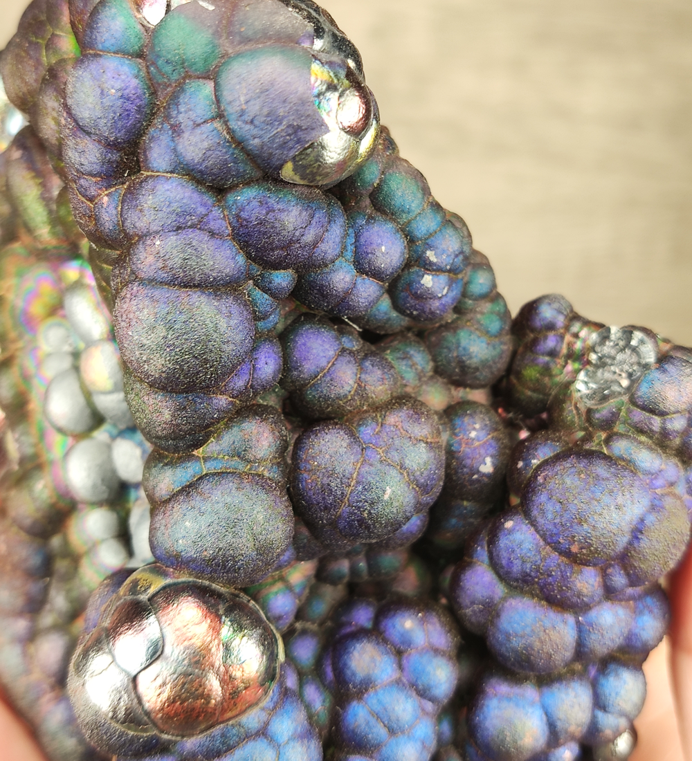 | Top premium rare Iridescent Goethite, Turgite, Hematite, Iridescent | COLOUR: Blue, Purple, Pink | 100% natural color |