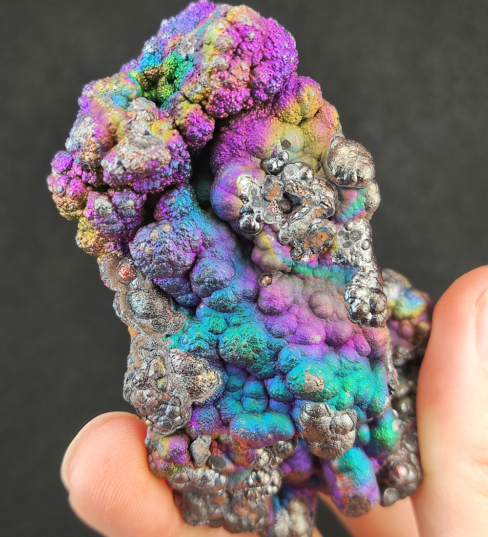 | Top premium rare Iridescent Goethite, Turgite, Hematite, Iridescent | COLOUR: silver, purple, blue, green | 100% natural color |