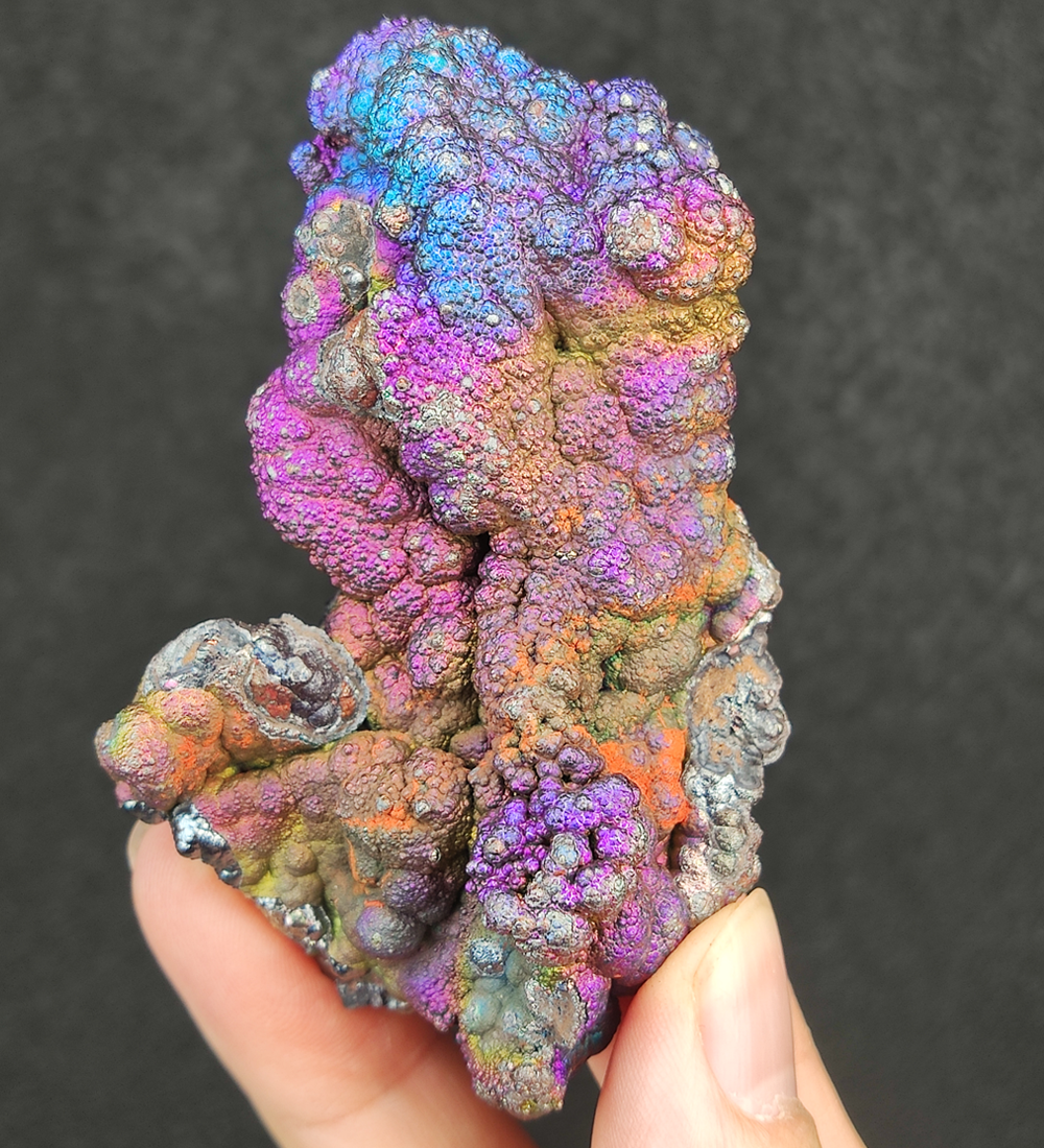 | Top premium rare Iridescent Goethite, Turgite, Hematite, Iridescent | COLOUR: silver, purple, blue, green | 100% natural color |