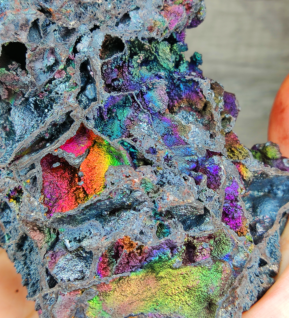 | Top premium rare Iridescent Goethite, Turgite, Hematite, Iridescent | COLOUR: Blue, Purple, Pink, Green| 100% natural color |