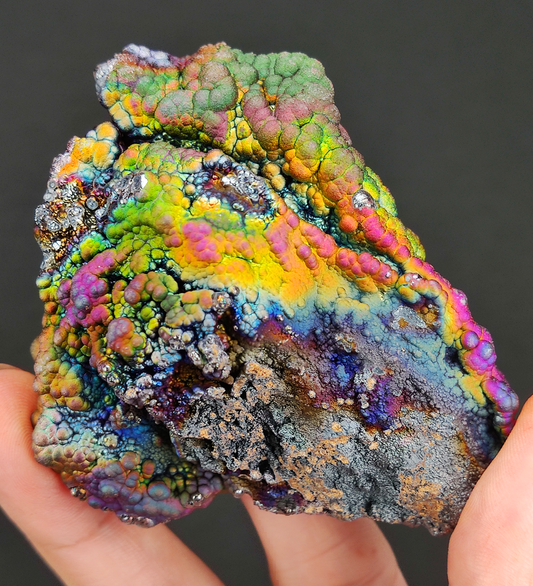 | Top premium rare Iridescent Goethite, Turgite, Hematite, Iridescent | COLOUR: orange, Green, Pink | 100% natural color |