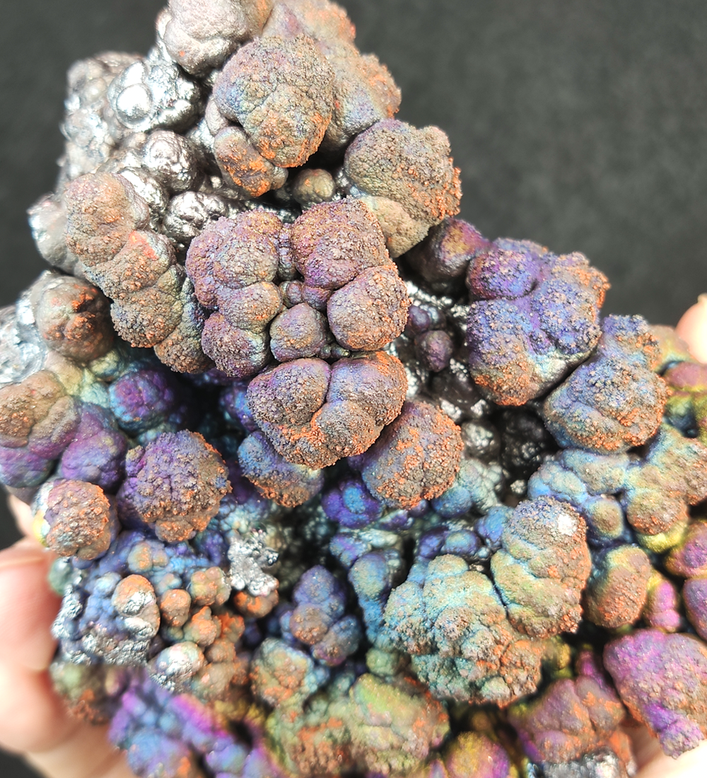 | Top premium rare Iridescent Goethite, Turgite, Hematite, Iridescent | COLOUR: silver, purple, blue, pink | 100% natural color |