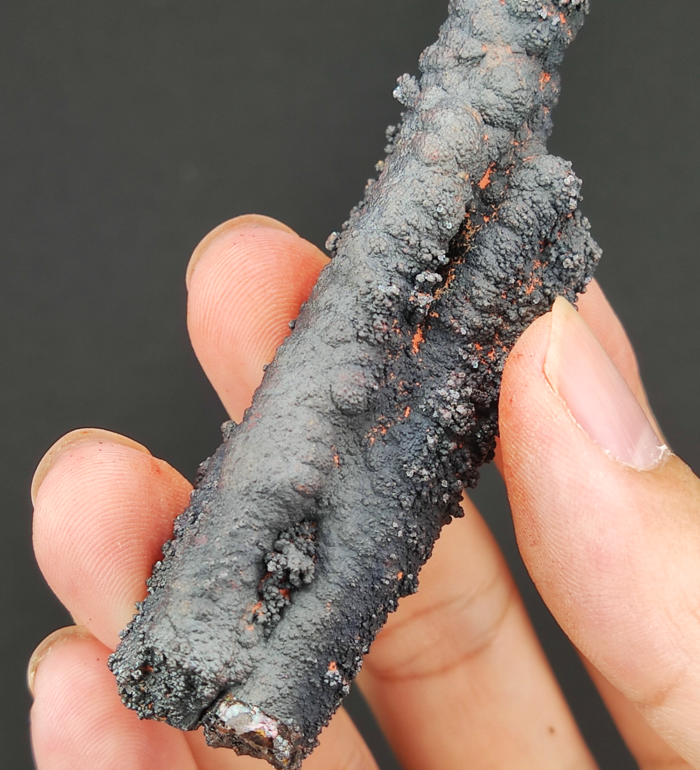 | Goethite Pillar(7.3cm) | Top premium rare Iridescent Goethite, Turgite, Hematite, Iridescent | COLOUR: Black | 100% natural color |