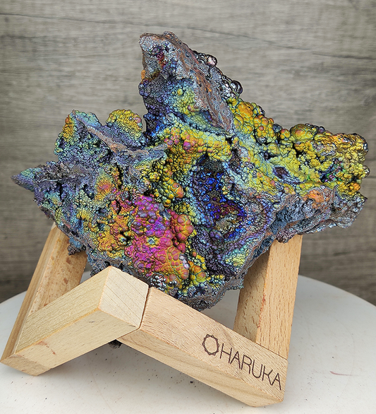 | Top premium rare Iridescent Goethite, Turgite, Hematite, Iridescent | COLOUR: Silver, Pink, Gold, Green | 100% natural color |