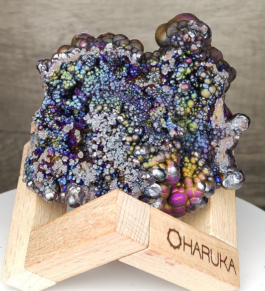 | Top premium rare Iridescent Goethite, Turgite, Hematite, Iridescent | COLOUR: Pink, blue, gold | 100% natural color |