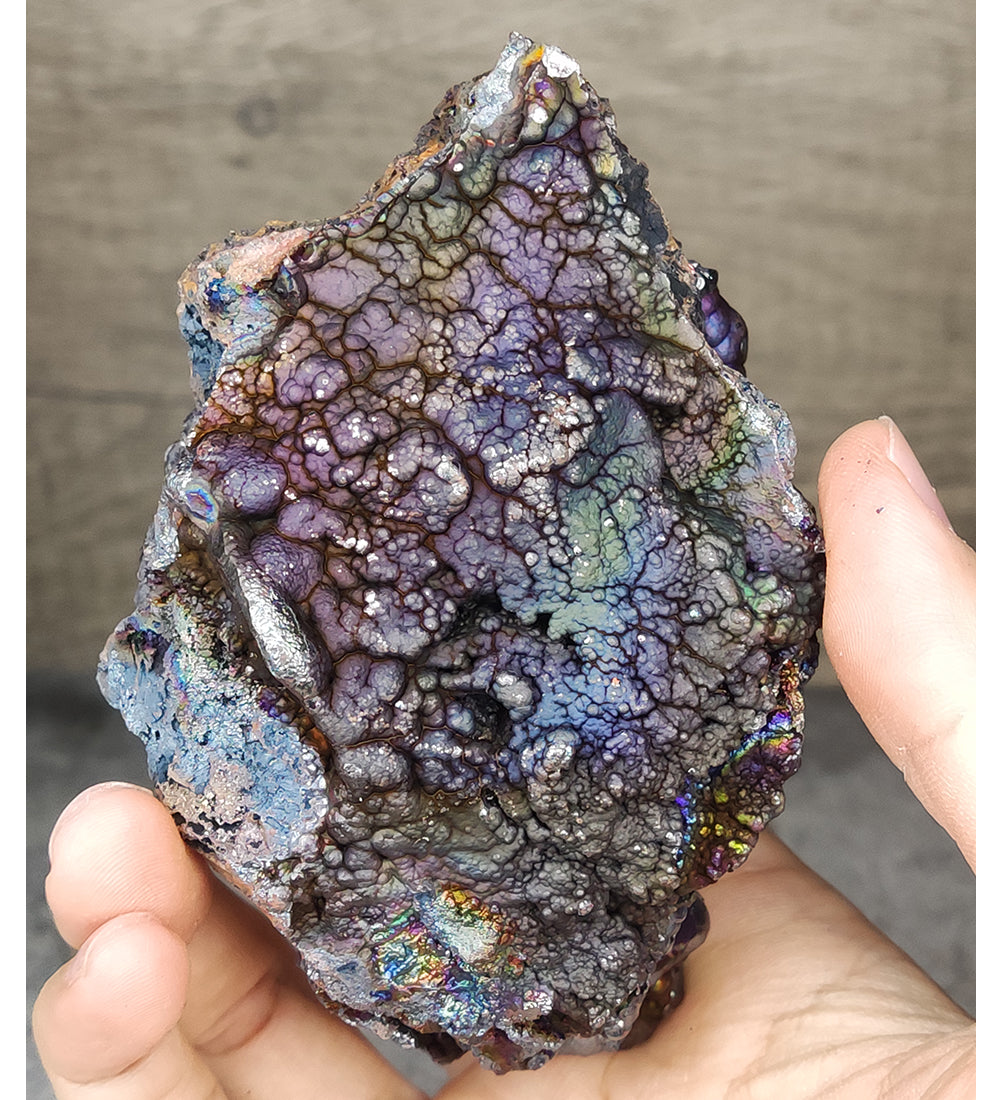 | Top premium rare Iridescent Goethite, Turgite, Hematite, Iridescent | COLOUR: purple, blue | 100% natural color |