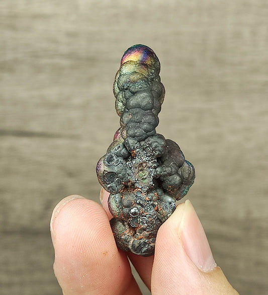 【顶级】亚噜家大佛柱(4.4cm)|老料彩虹显色:珍稀圆头形态、能量高度指向性、驱小人避邪表表者、精准招财显化之能量重宝