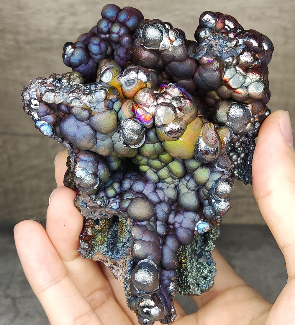 | Top premium rare Iridescent Goethite, Turgite, Hematite, Iridescent | COLOUR: purple, blue, green| 100% natural color |