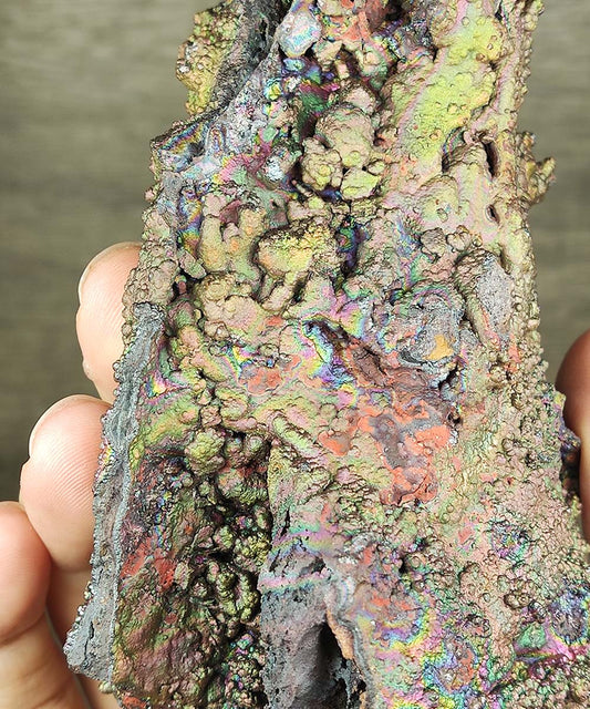 | Top premium rare Iridescent Goethite, Turgite, Hematite, Iridescent | COLOUR: Gold, Pink, Green | 100% natural color |