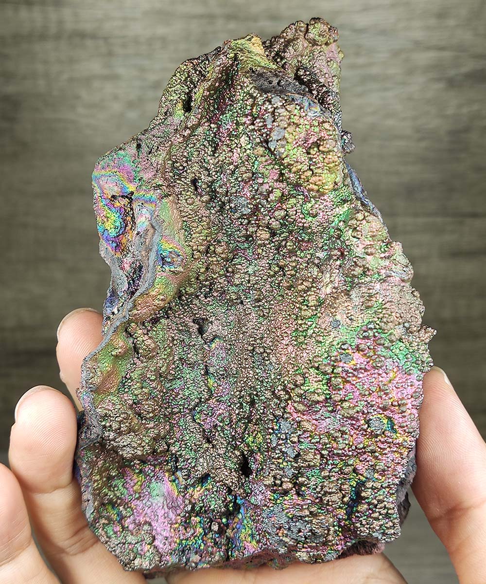 | Top premium rare Iridescent Goethite, Turgite, Hematite, Iridescent | COLOUR: Gold, Pink, Green | 100% natural color |