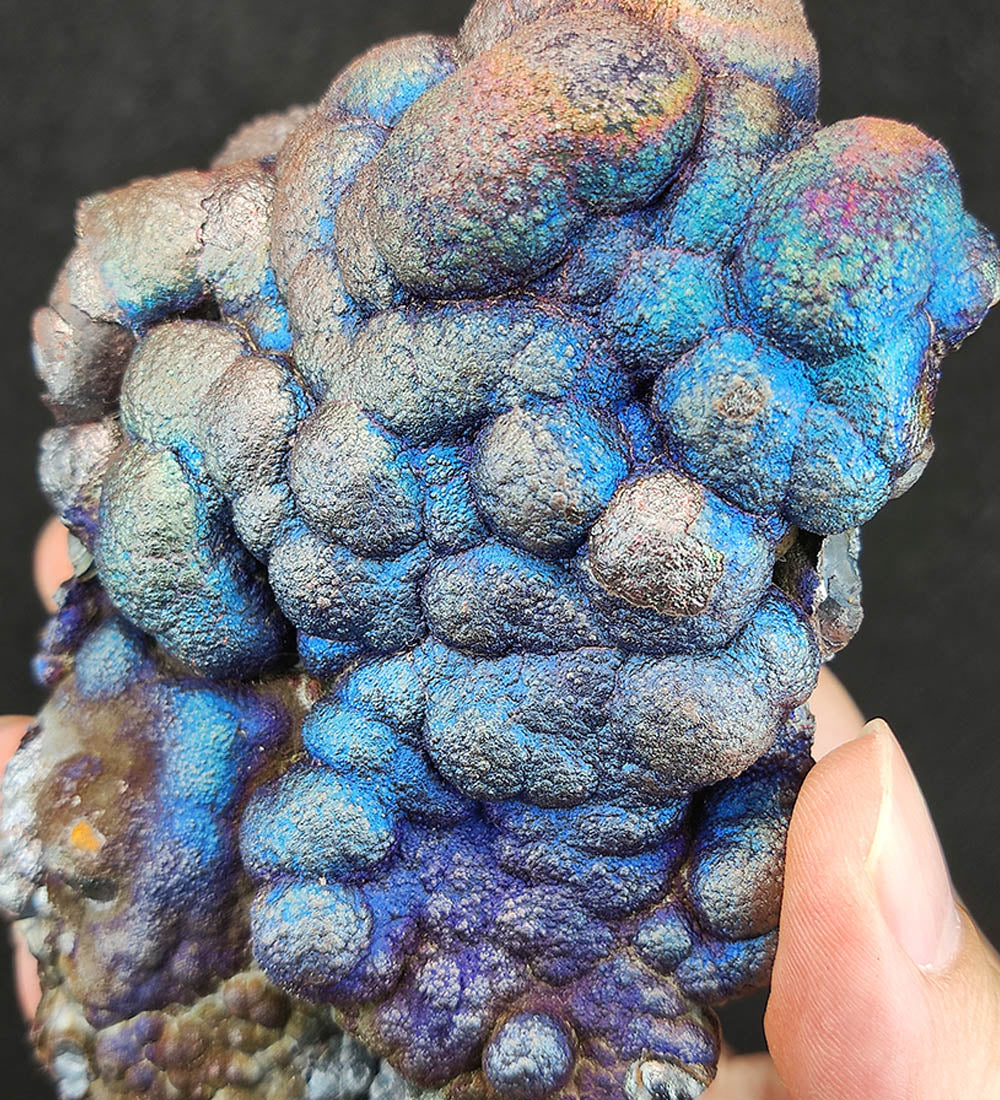 | Top premium rare Iridescent Goethite, Turgite, Hematite, Iridescent | COLOUR: Dark blue, light blue, purple, silver, gold | 100% natural color |