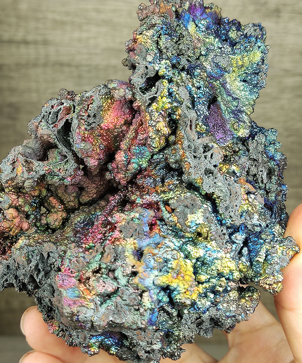 | Top premium rare Iridescent Goethite, Turgite, Hematite, Iridescent | COLOUR: Purple, Blue | 100% natural color |