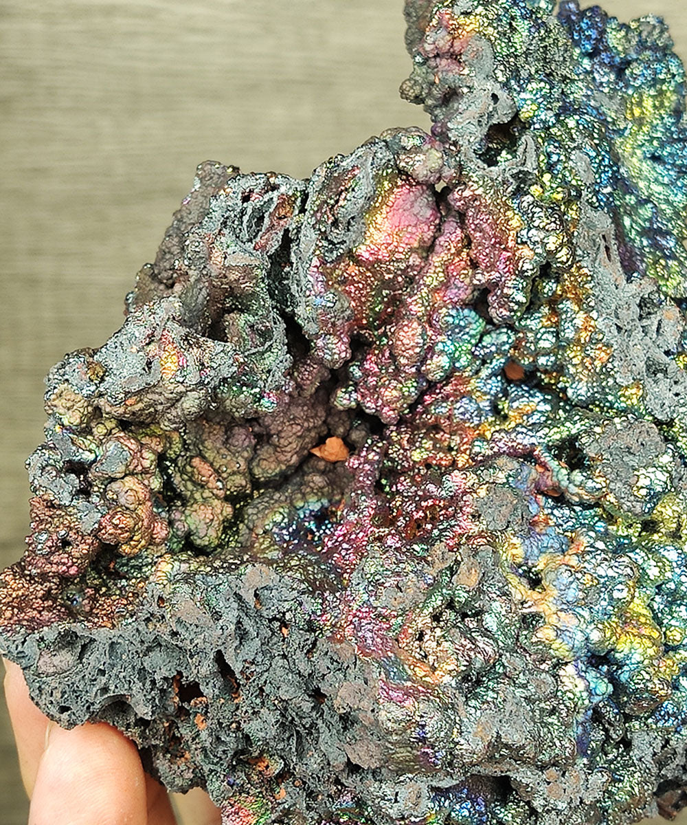 | Top premium rare Iridescent Goethite, Turgite, Hematite, Iridescent | COLOUR: Purple, Blue | 100% natural color |