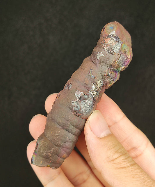 | Goethite Pillar(9 cm) | Top premium rare Iridescent Goethite, Turgite, Hematite, Iridescent | COLOUR:Bronze, Brown, Green, Pink | 100% natural color |