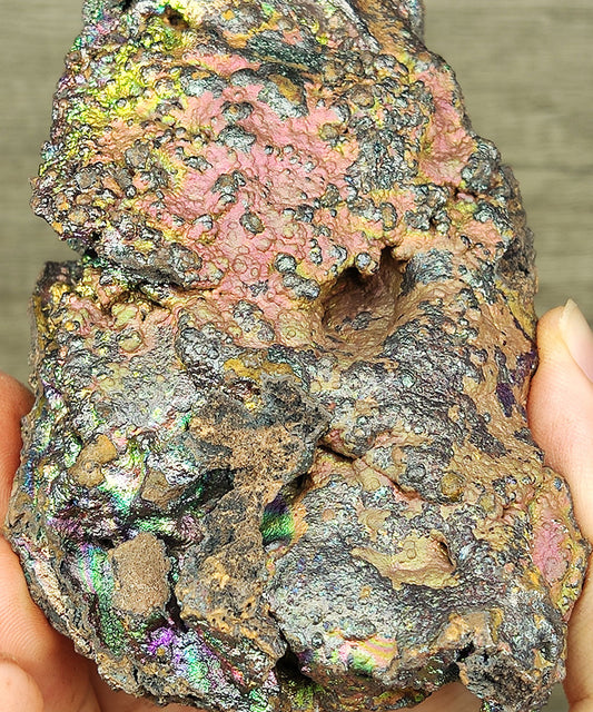 | Top premium rare Iridescent Goethite, Turgite, Hematite, Iridescent | COLOUR: Gold, Orange, Blue, Purple| 100% natural color |