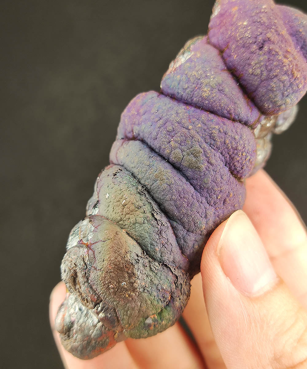 | Goethite Pillar(8cm) | Top premium rare Iridescent Goethite, Turgite, Hematite, Iridescent | COLOUR: Gold | 100% natural color |