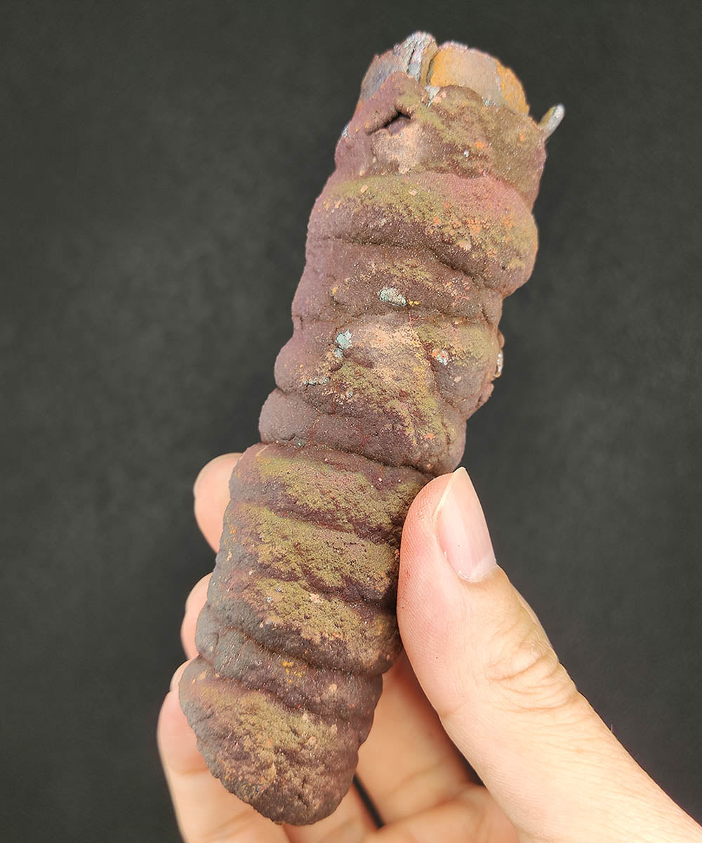 | Goethite Pillar(11.3cm) | Top premium rare Iridescent Goethite, Turgite, Hematite, Iridescent | COLOUR: Bronze , Brown ,Purple Blue | 100% natural color |