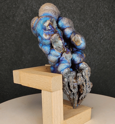 | Top premium rare Iridescent Goethite, Turgite, Hematite, Iridescent | COLOUR: Dark blue, light blue, purple, silver, gold | 100% natural color |