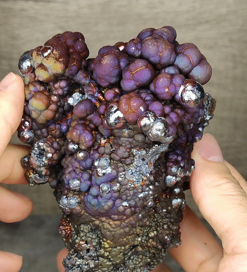 | Top premium rare Iridescent Goethite, Turgite, Hematite, Iridescent | COLOUR: purple, blue, green| 100% natural color |